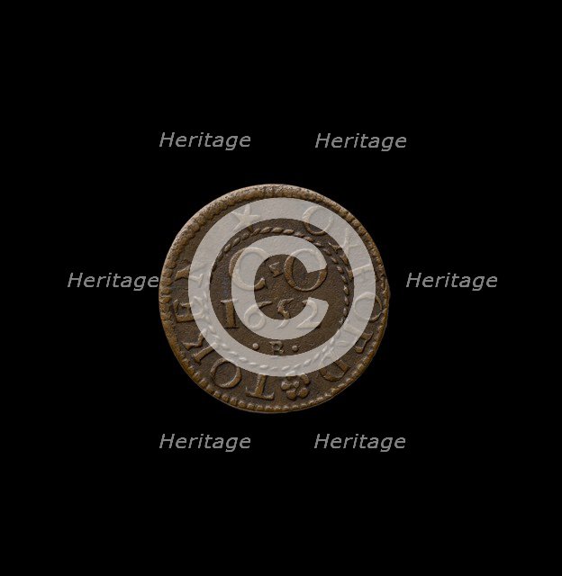 British 17th Century Token, 1652. Artist: Unknown.