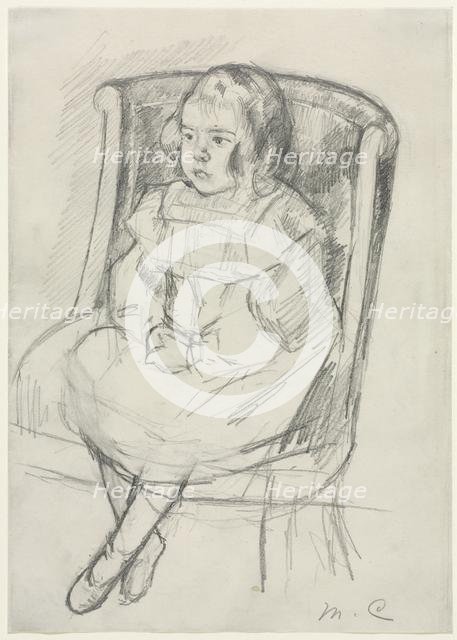 Simone Seated, c. 1903. Creator: Mary Cassatt (American, 1844-1926).