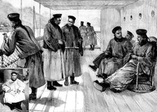 Chang Yen Hoon, Chinese peace envoy, on board the "Empress of China", 1895. Creator: P Naumann.