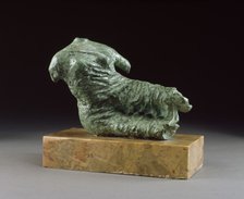 Fragment Figure / Reclining Female Figure, 1957. Creator: Henry Moore.