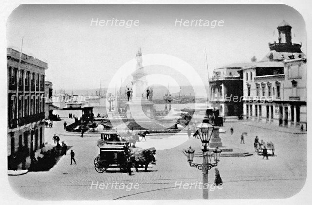 'Landing Stage at Valparaiso', 1911. Artist: Unknown.