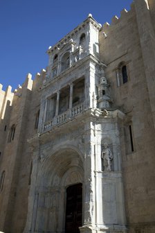 The Renaissance Porta Especiosa on the north facade of the Old Cathedral of Coimbra, Portugal, 2009. Artist: Samuel Magal