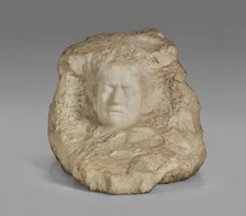 Mask Of A Crying Girl, Original model before 1885, carved c1902-10. Creator: Auguste Rodin.