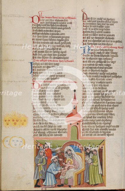 The Circumcision; Weltchronik, about 1400-1410. Creator: Unknown.