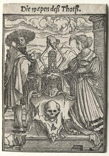 Dance of Death: The Coat of Arms of Death. Creator: Hans Holbein (German, 1497/98-1543).