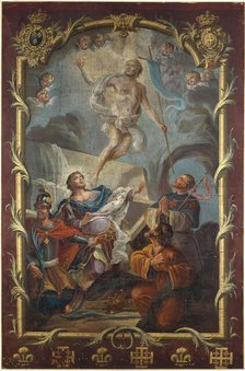 Resurection of Christ (banner of the brotherhood of Saint-Sépulcre), between 1701 and 1800. Creator: Unknown.