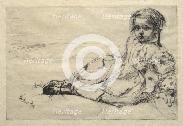 Bibi Valentin, 1859. Creator: James McNeill Whistler (American, 1834-1903).