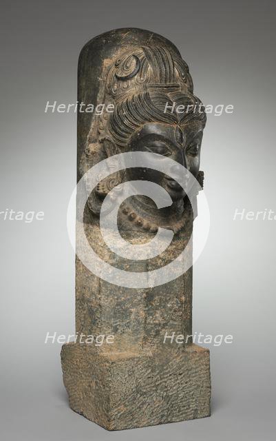 One-Faced Linga (Ekamukhalinga), 600s-700s. Creator: Unknown.