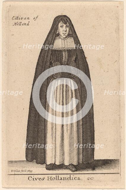 Cives Hollandica, 1643. Creator: Wenceslaus Hollar.