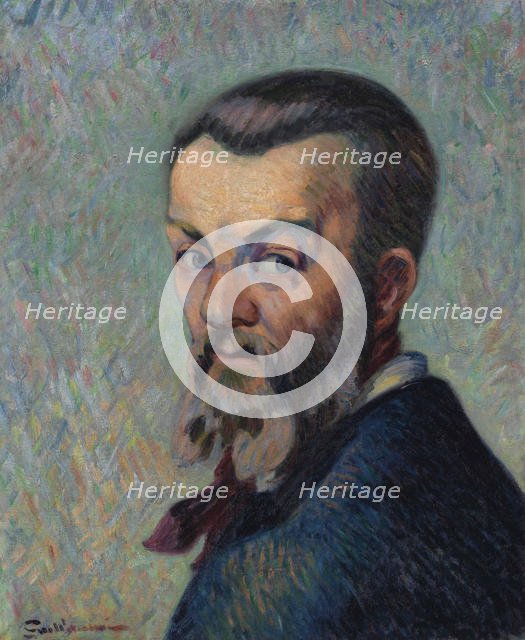 Self-Portrait, c. 1888. Creator: Guillaumin, Jean-Baptiste Armand (1841-1927).