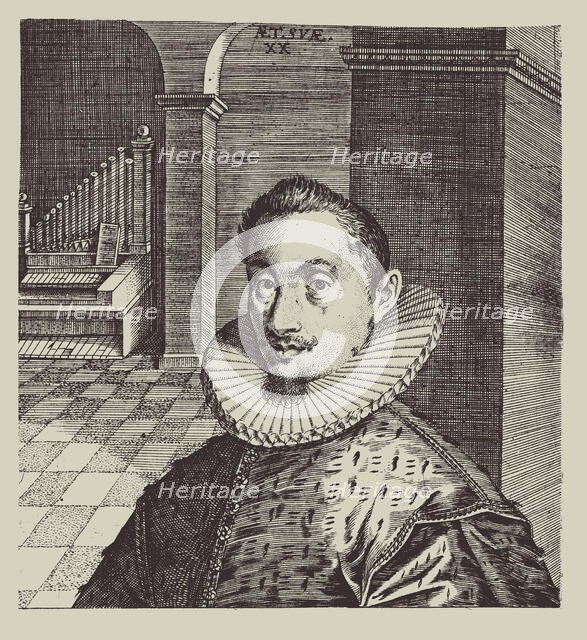 Portrait of the Composer and Organist Hans Leo Haßler (1564-1612), 1593. Creator: Custos, Dominicus (1560-1612).