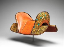 Set of Saddle Plates, Tibetan or Chinese, ca. 1400. Creator: Unknown.