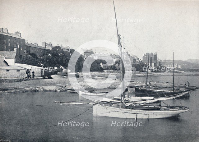 'Port St. Mary - The Town and Harbour', 1895. Artist: Unknown.