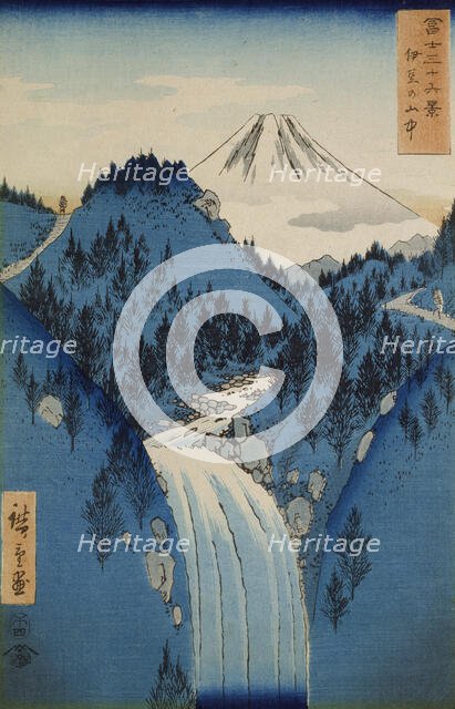 In the Mountains of Izu Province, 1858-1859. Creator: Utagawa Hiroshige II.