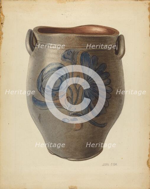 Crock, c. 1953. Creator: John Fisk.