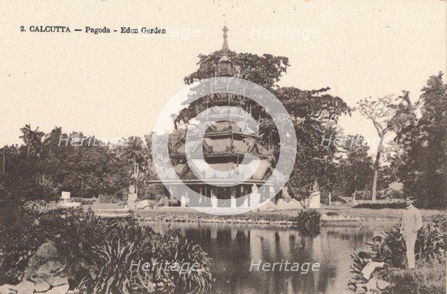 'Calcutta - Pagoda - Eden Garden', c1900. Artist: Unknown.
