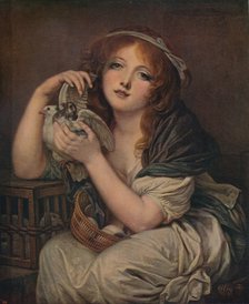 'Woman With Doves', 1799-1800, (c1915). Artist: Jean-Baptiste Greuze.