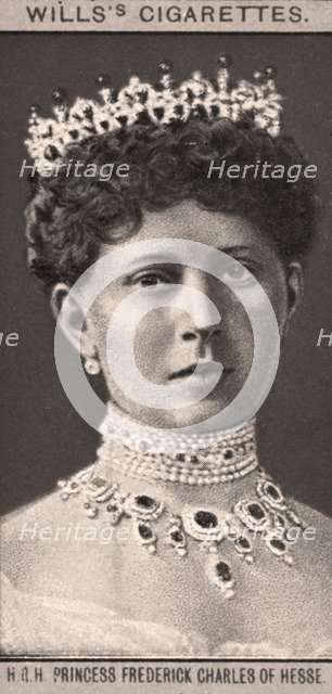H.R.H Princess Frederick Charles of Hesse, 1908.Artist: WD & HO Wills