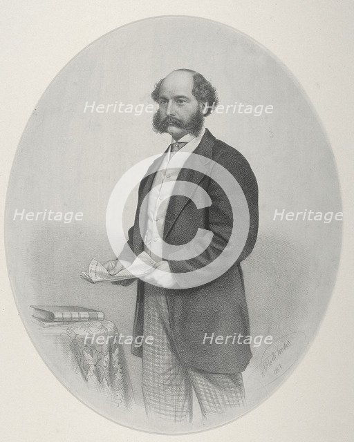 'Sir Joseph W Bazalgette', 1863. Artist: Anon