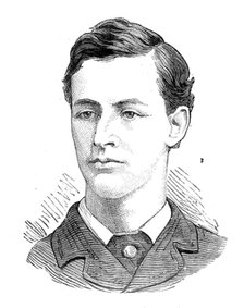 The Universities' Boat-Race: the Oxford crew, 1881.  Creator: Unknown.