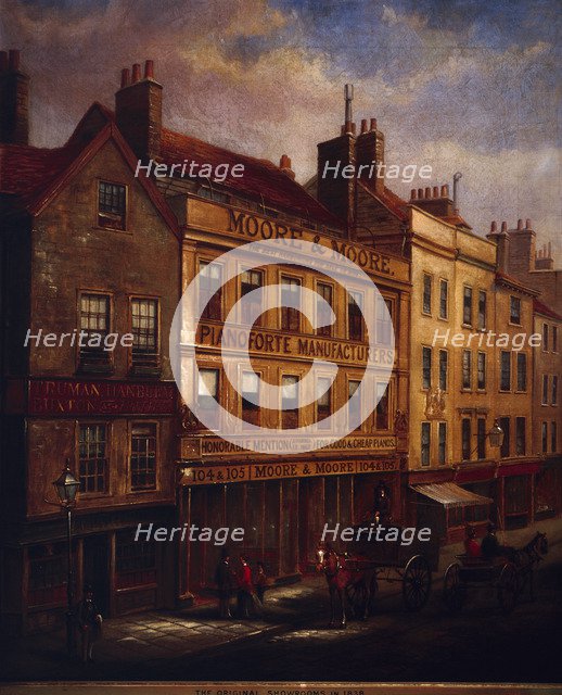 Bishopsgate, London, in 1871, (1872). Artist: Walter Riddle