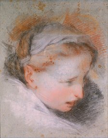 Head of a Woman, 1568-1569. Artist: Barocci, Federigo (1528-1612)