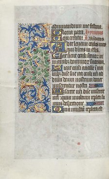 Book of Hours (Use of Rouen): fol. 64v, c. 1470. Creator: Master of the Geneva Latini (French, active Rouen, 1460-80).