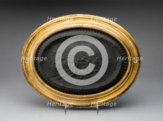 Plaque: Perseus and Andromeda, Burslem, c. 1886. Creator: Wedgwood.