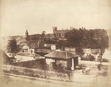 Linlithgow, from the railway station, with the Town Hall, St. Michael's Church, and Palace, 1843-184 Creators: David Octavius Hill, Robert Adamson.