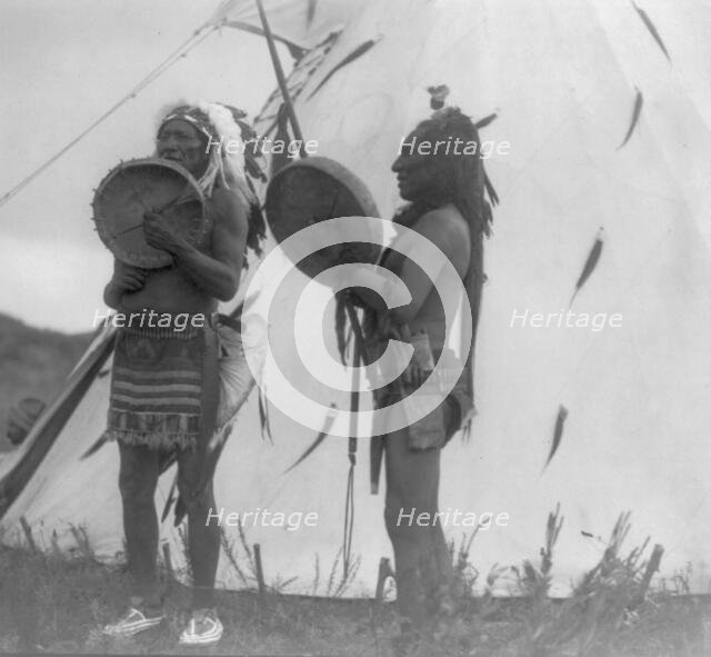 Singing deeds of valor, c1908. Creator: Edward Sheriff Curtis.
