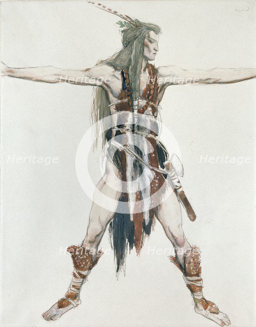 Costume Design for Siegfried, c1850-1880. Artist: Charles S Ricketts.