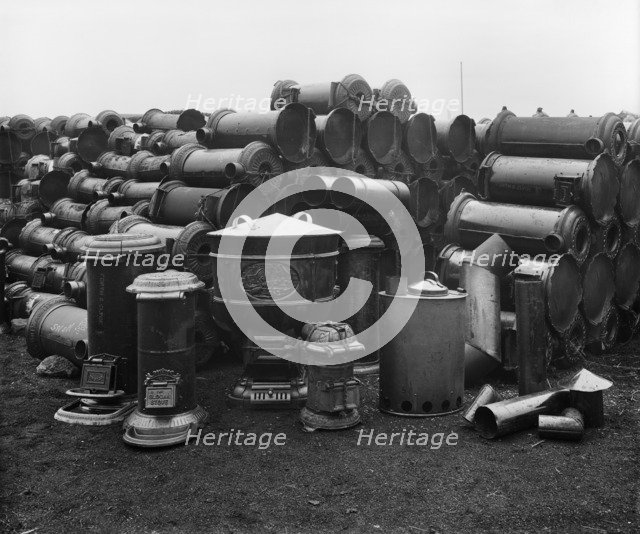 Ministry of Munitions Surplus Store, Canning Town, London, January 1919. Artist: H Bedford Lemere.