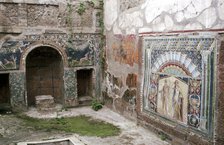 Interior garden-room in the House of Neptune, Herculaneum, Italy. Artist: Unknown