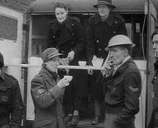 Civil Defence Corps Members Drinking Tea, 1940. Creator: British Pathe Ltd.