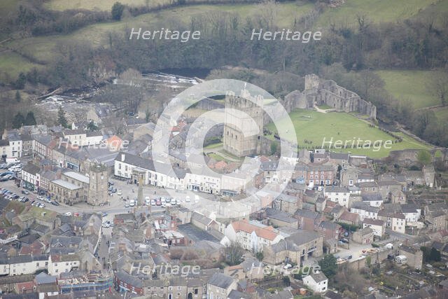 Richmond Market Place and Castle, North Yorkshire, 2016. Creator: Matthew Oakey.