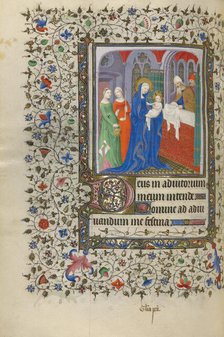 The Presentation in the Temple; Book of Hours, about 1415-1420. Creators: Boucicaut Master, Workshop of the Boucicaut Master.