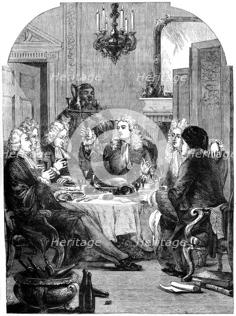 'The supper party at St John's, Windsor', 18th century, (19th century). Artist: Unknown