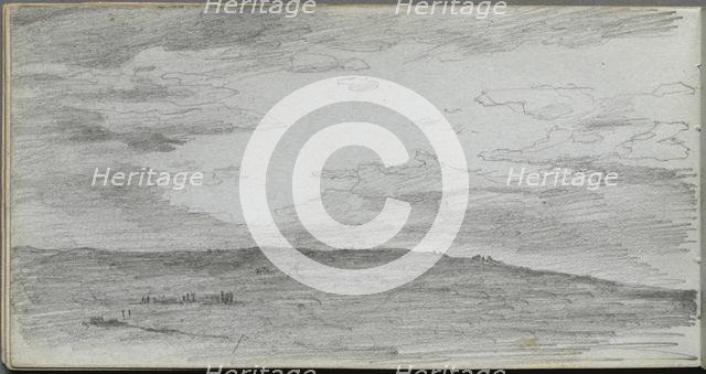 Sketchbook, page 34: Landscape Study. Creator: Ernest Meissonier (French, 1815-1891).