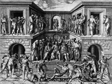 The Martyrdom of Saint Lawrence, c1520. Creators: Marcantonio Raimondi, Baccio Bandinelli.