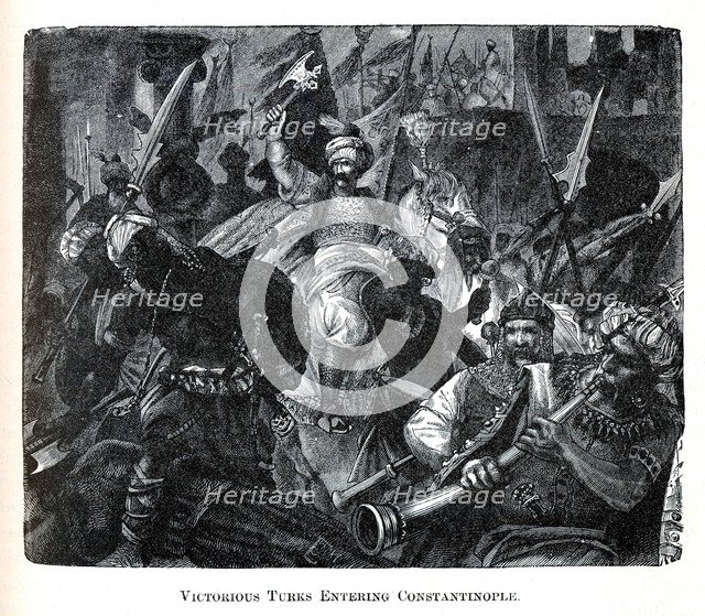 Victorious Turks Entering Constantinople, 1882. Artist: Anonymous  
