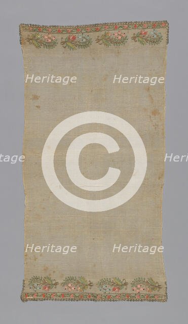 Towel or Napkin, Turkey, 19th century. Creator: Unknown.