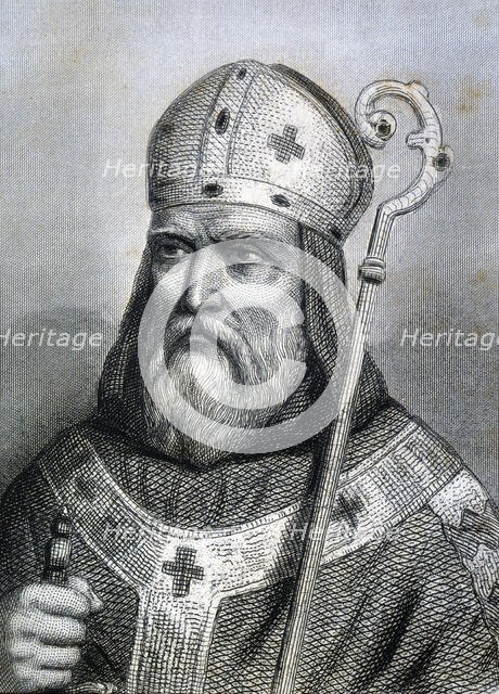 Boniface I, Saint. Roman pope (418 - 422), 15th century. Creator: Unknown.