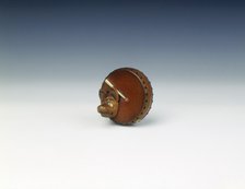 Drum and fox's mask netsuke, Late Edo period, Japan, early 19th century. Artist: Unknown