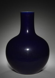 Blue Bottle Vase, 1736-1795. Creator: Unknown.