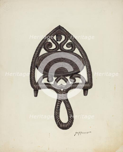 Trivet, c. 1942. Creator: Sydney Roberts.