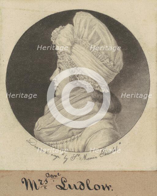 Arabella Duncan Ludlow, 1798. Creator: Charles Balthazar Julien Févret de Saint-Mémin.