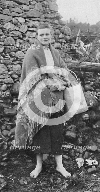 A Killarney peasant girl, Ireland, 1912. Artist: Unknown.