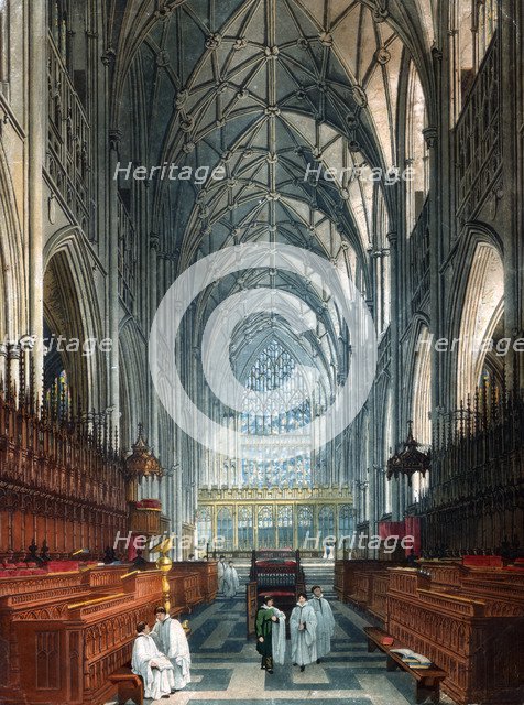 Church interior.Artist: C Wild