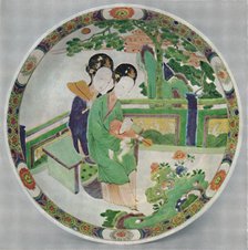 'Chinese Porcelain Dish, Famille Verte. Period of K'Ang Hsi, 1662-1722', (1928). Artist: Unknown.