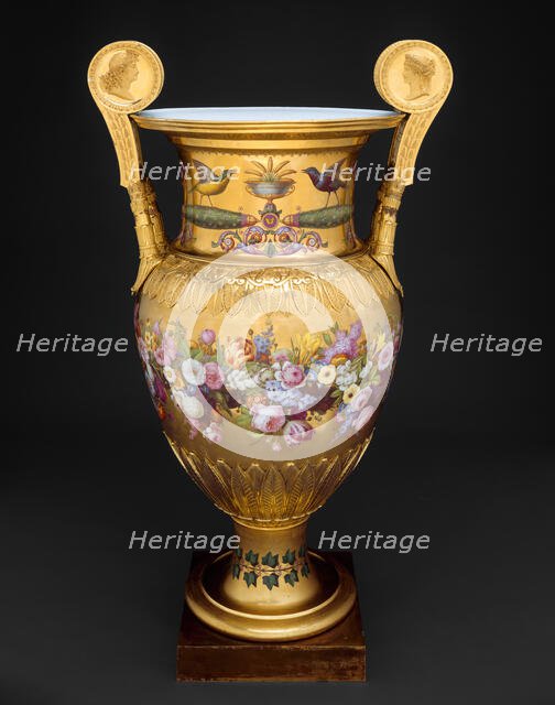 Londonderry Vase, Sèvres, 1813. Creators: Sèvres Porcelain Manufactory, Charles Percier, Alexandre-Theodore Brogniart, Gilbert Drouet, Christophe-Ferdinand Caron.